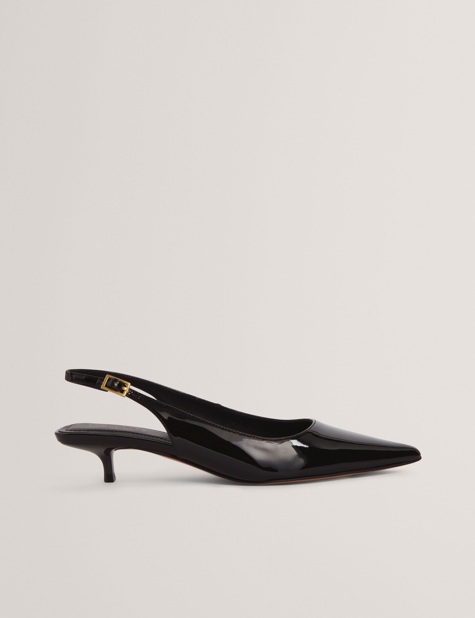 Kitiy Sling Back Kitten Heel Black