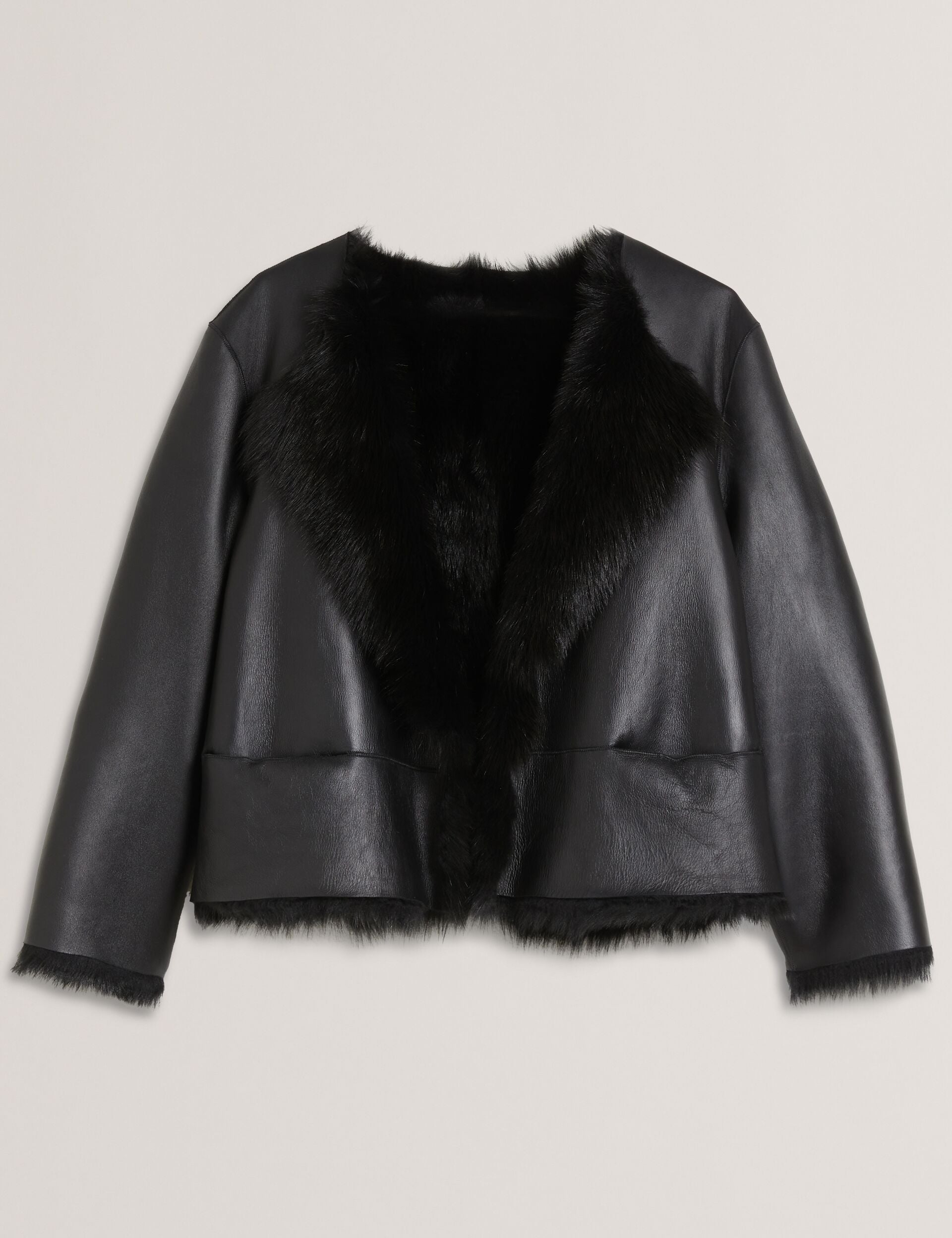 The Ava Reversible Shearling Leather Women Jacket
