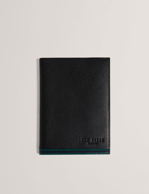 Ted Baker Stripe Leather Passport Travel Set