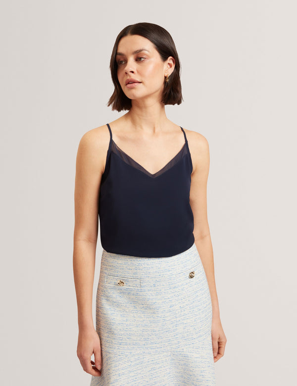 Ted Baker Chiffon Detail V-Neck Strappy Cami Top