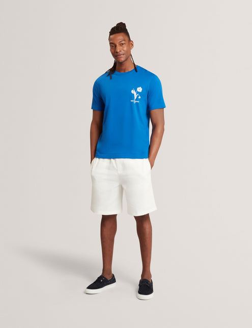Ted Baker Floral Logo Graphic Cotton T-Shirt