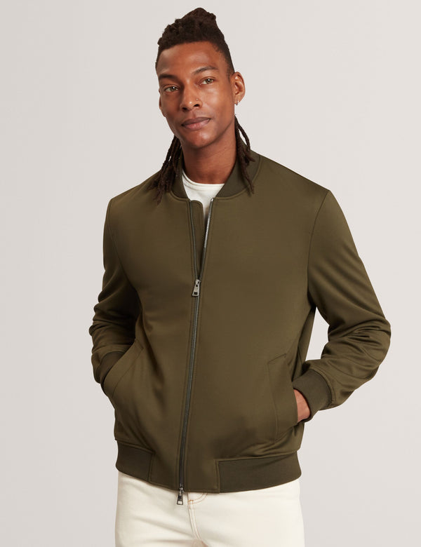 Ted Baker Jersey Zip-Through Bomber Jacket