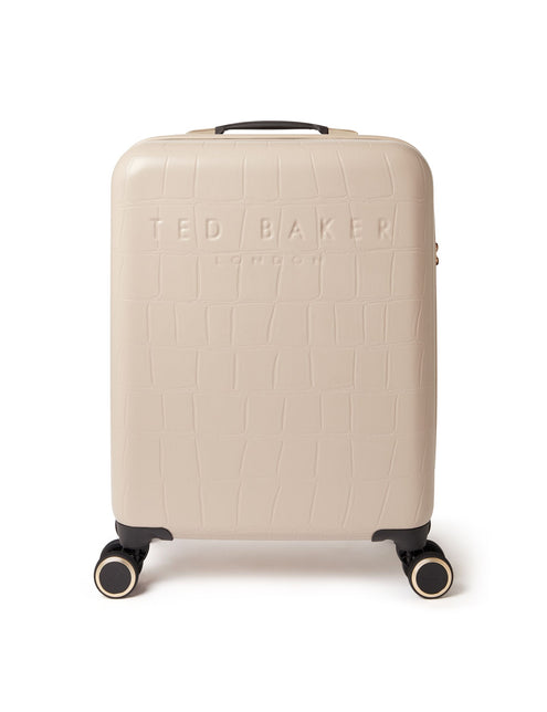 Ted Baker Croc Texture 4-Wheel Hard Cabin Suitcase