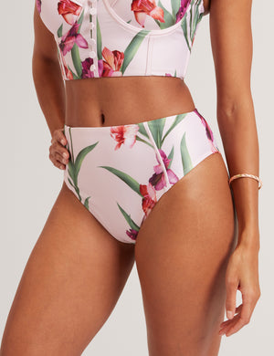Ted Baker Floral Print High Waisted Bikini Bottoms