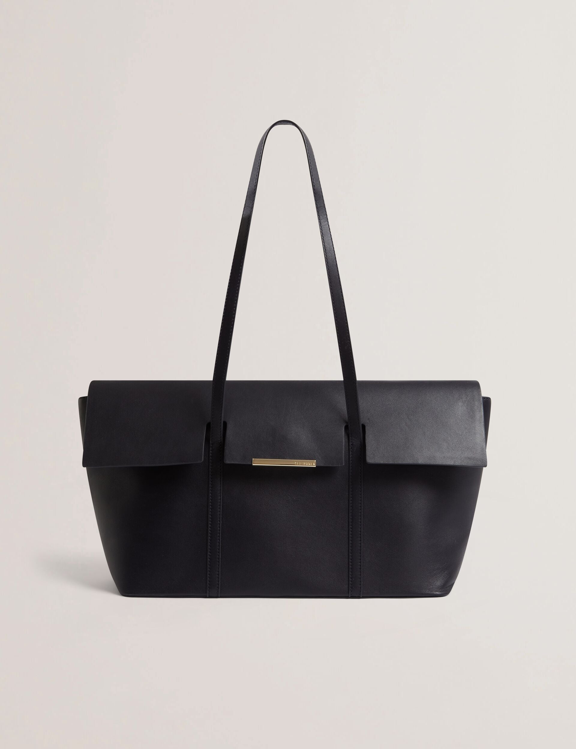 ROUSE Leather Flap Top Elongated Shopper Bag