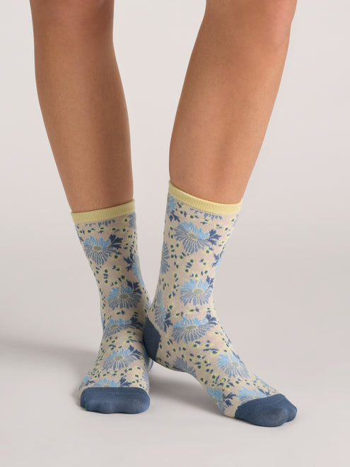 DRESS CREW FLORAL | BLUE