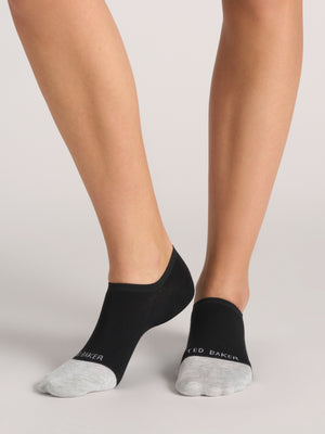 TRAINER LINER CONTRAST TOE | BLACK