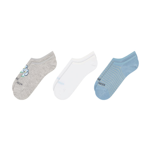 TRAINER LINER FLOWER PRINT | MEDIUM GREY