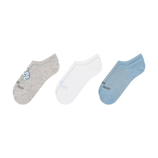 TRAINER LINER FLOWER PRINT | MEDIUM GREY