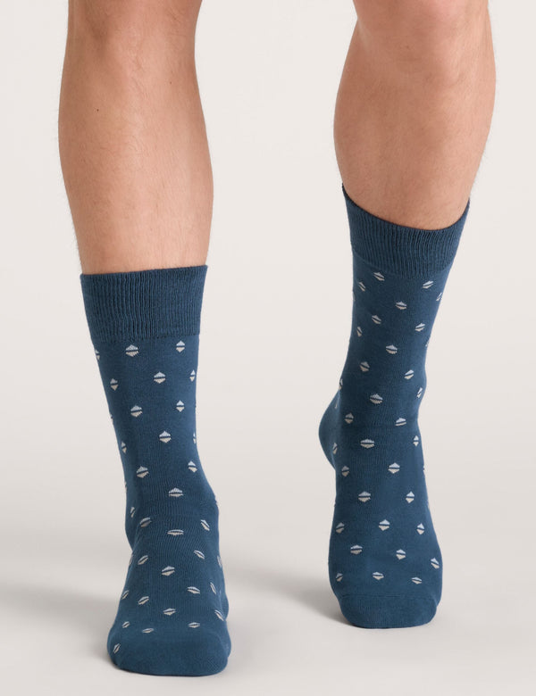 CREW GEOMETRIC STRIPE | MEDIUM GREY