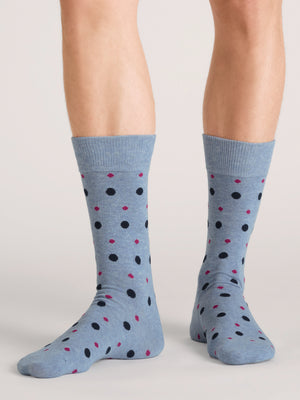 3 PK MENS NON TERRY CREW | BLUE