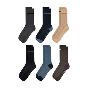 NON TERRY CREW SOCK | DARK GREY