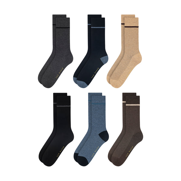 NON TERRY CREW SOCK | DARK GREY