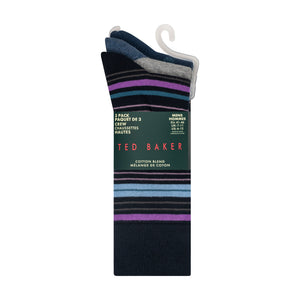 CREW MIXED PRINT | BLUE