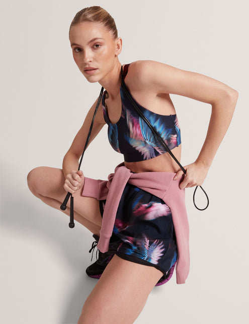 Ted Baker Feather Print Loose Running Shorts