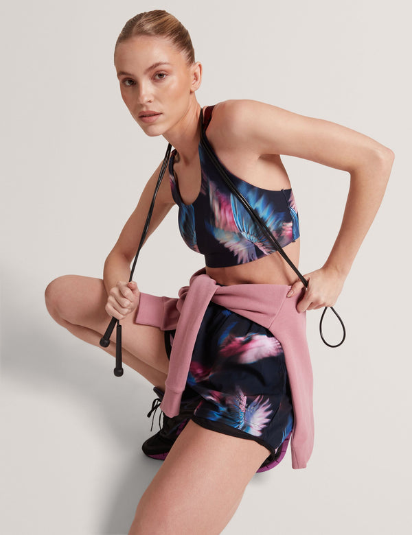 Ted Baker Feather Print Loose Running Shorts